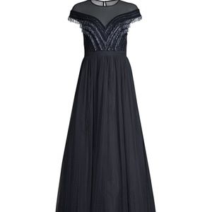 Beaded Fringe Gown